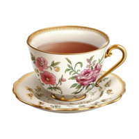 AI generated Tea cup isolated on transparent background png