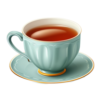 AI generated Tea cup isolated on transparent background png