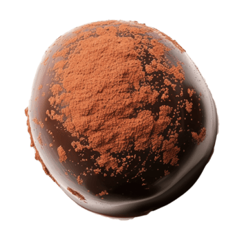 ai generiert runden Schokolade Süßigkeiten isoliert auf transparent Hintergrund png