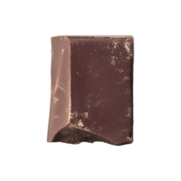 AI generated dark chocolate bar isolated on transparent background png