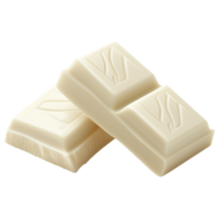 AI generated White chocolate bar isolated on transparent background png