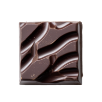 ai generado oscuro chocolate bar aislado en transparente antecedentes png