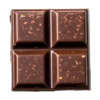 ai generado oscuro chocolate bar aislado en transparente antecedentes png