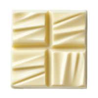 AI generated White chocolate bar isolated on transparent background png