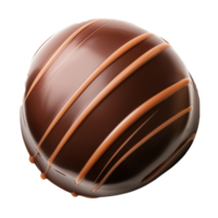 ai generiert runden Schokolade Süßigkeiten isoliert auf transparent Hintergrund png