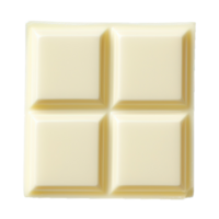 AI generated White chocolate bar isolated on transparent background png