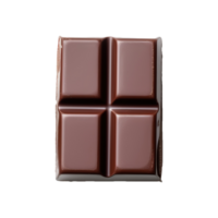 ai gegenereerd donker chocola bar geïsoleerd Aan transparant achtergrond png