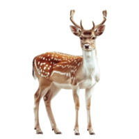 AI generated Fallow deer isolated on transparent background png