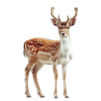 AI generated Fallow deer isolated on transparent background png