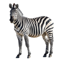 ai genererad zebra isolerat på transparent bakgrund png