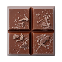 ai generado oscuro chocolate bar aislado en transparente antecedentes png