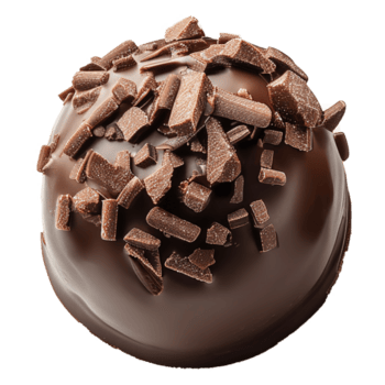 ai generiert runden Schokolade Süßigkeiten isoliert auf transparent Hintergrund png