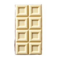 AI generated White chocolate bar isolated on transparent background png