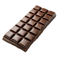 ai generado chocolate bar aislado en transparente antecedentes png