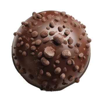 ai generiert runden Schokolade Süßigkeiten isoliert auf transparent Hintergrund png