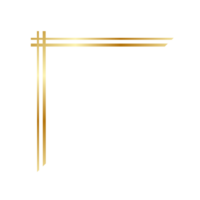 ästhetisch golden Ecke png