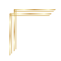 Aesthetic golden corner png