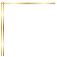 ästhetisch golden Ecke png