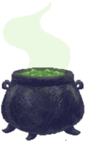 Witch's potion pot png