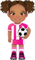 Soccer player girl international uniform png