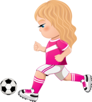 Soccer player girl international uniform png