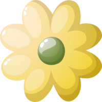 Blumen- Elemente. Blume und Grün Blätter. Hochzeit Konzept png