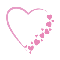 Sprinkle Love Hearts Shape In Lovely Pink png
