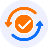 update recheck modern icon illustration png