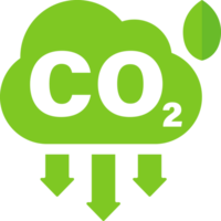 co2 emissões logotipo ícone png