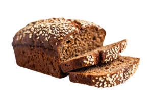 AI generated Multigrain bread isolated on transparent background png