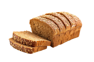 AI generated Multigrain bread isolated on transparent background png