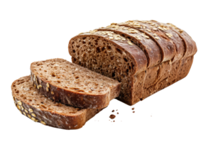 AI generated Multigrain bread isolated on transparent background png