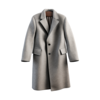 ai generiert Mode wolle Mantel isoliert auf transparent Hintergrund png