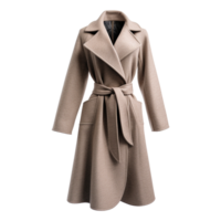 AI generated Fashion wool coat isolated on transparent background png