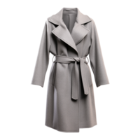 ai generato moda lana cappotto isolato su trasparente sfondo png