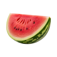 ai generiert Wassermelone geschnitten isoliert auf transparent Hintergrund png