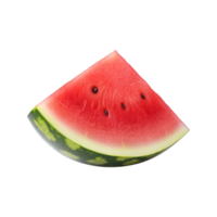 ai gegenereerd watermeloen gesneden geïsoleerd Aan transparant achtergrond PNG