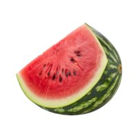 ai generiert Wassermelone geschnitten isoliert auf transparent Hintergrund png