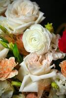 Close Up of Beautiful Bouquet of Flowers photo