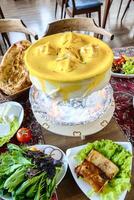 Abundant Spread of Various Plates With Delicious Food on a Table photo