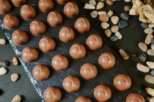 Assorted Chocolates on Table Tray photo