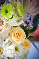 Close-Up of Bouquet of Flowers photo