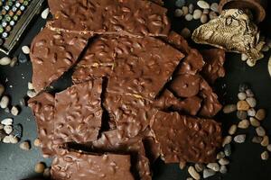 Abundant Table Covered With Chocolate and Nuts photo