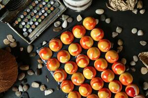 Assorted Candy Display on Table photo