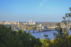 Kyiv cityscape at autumn. Ukraine. photo