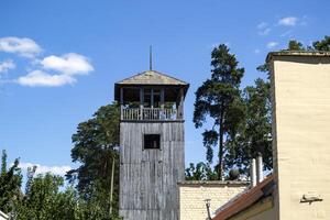 Old wooden tower. photo