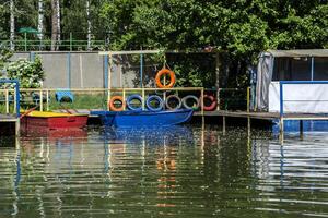 Boats near berth photo