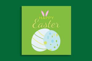 HAPPY EASTER DAY BANNER DESIGN. vector