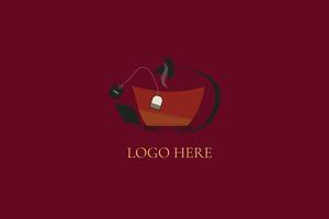 tienda de comestibles logo diseño social medios de comunicación enviar vector