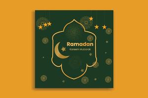 Ramadán bandera diseño social medios de comunicación enviar vector